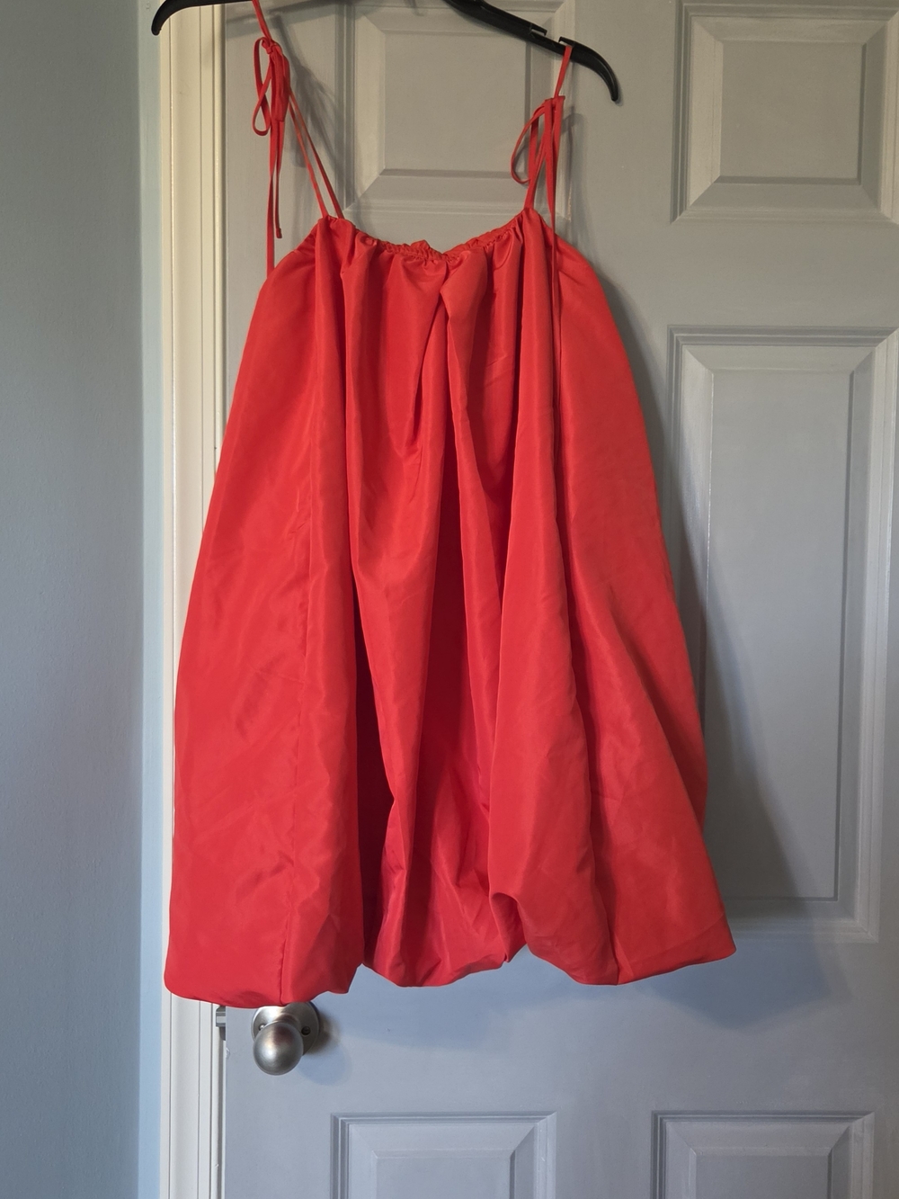 Old Navy Bright Red Tie-Strap Bubble Sundress